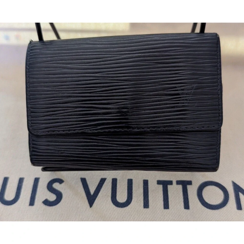 LOUIS VUITTON Epi Leather Key Holder CA1924 Black Vintage 1994